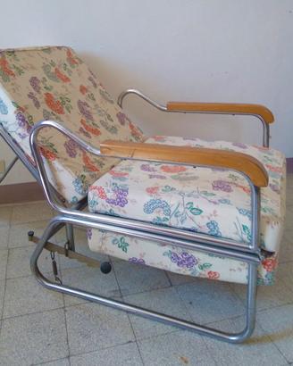 poltroncina vintage reclinabile /lettino