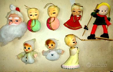 8 antichi addobbi per albero di natale anni 60 in