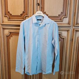 Camicia uomo azzurra Buffon - Taglia L - ottime co