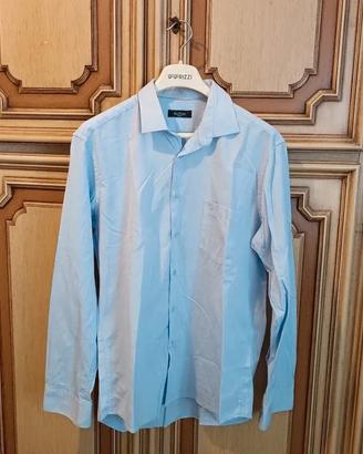 Camicia uomo azzurra Buffon - Taglia L - ottime co