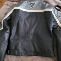 Giacca da moto in pelle per donna,con protezioni d