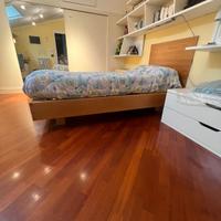 Letto su misura + materasso Tempur