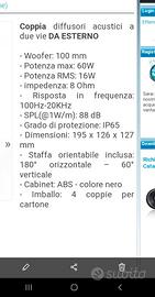 Diffusori acustici 