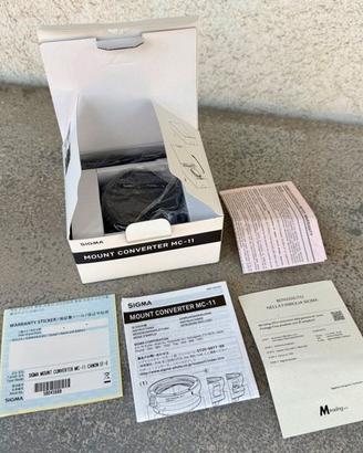 SIGMA Canon EF Sony E-Mount MC-11 aggiornato