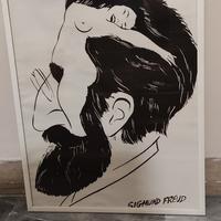Poster con cornice in legno e vetro 