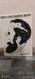 Poster con cornice in legno e vetro 