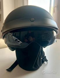 Casco Jet con visiera a scomparsa