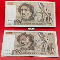 2x 100 Franchi 1991 e 1995 Eugène Delacroix