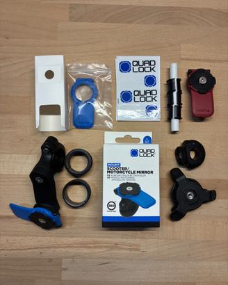 Quad Lock supporto specchietto e sterzo + stabiliz