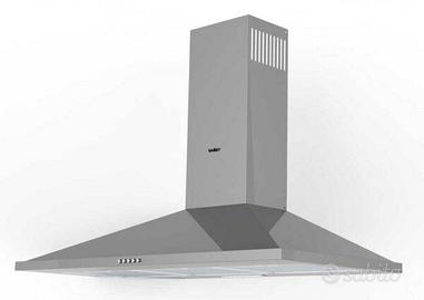 Cappa da Cucina a Piramide 90 cm Acciaio Inox 135W