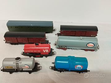 Lotto di n 7 vagoni merci Jouef made in France 