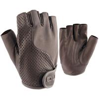 GUANTI PELLE MOTO CUSTOM OJ G022 NERO MEZZE DITA
