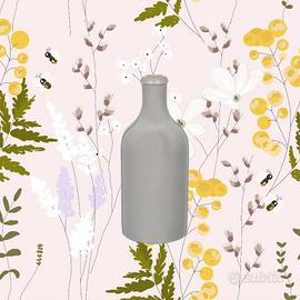 bottiglia olio d oliva in ceramica "nuova"