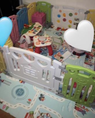 Recinto  in plastica 150x150 cm, box  e  girello