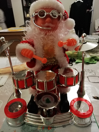 Babbo Natale musicale con batteria