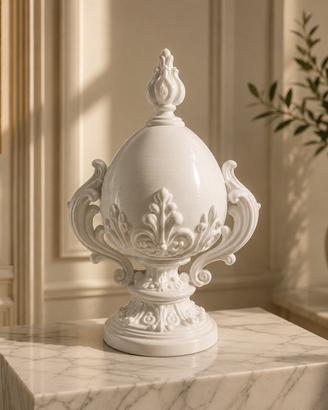 Pumo Barocco Bianco Lucido 24 cm