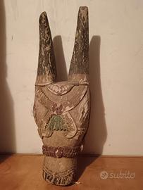 vintage -  testa di cavallo in legno cm 60