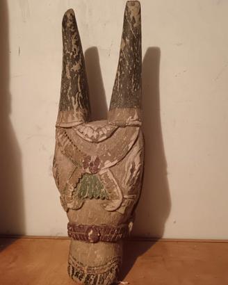 vintage -  testa di cavallo in legno cm 60