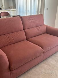 Divano Rosini rosa antico