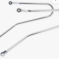 Coppia Telaietto cromati per borse Triumph