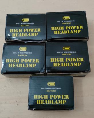 Lotto 5 luci frontali led, nuove