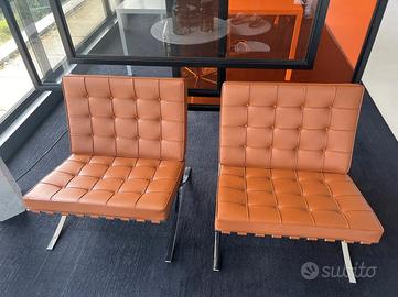KNOLL 2 Barcellona NUOVE in pelle Cognac