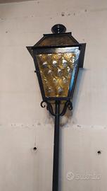 lampada in ferro battuto vintage