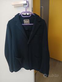 giacca blazer felpa blu