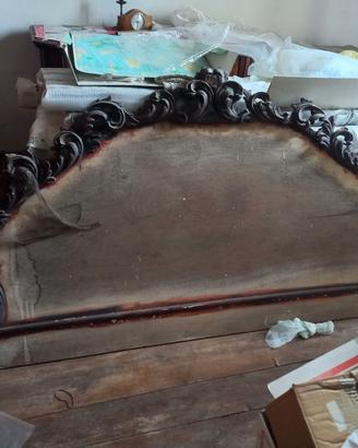 testata in legno per letto matrimoniale
