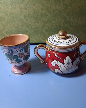 Piccola zuccheriera Deruta con omaggio 