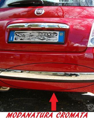 Modanatura posteriore Cromata Fiat 500