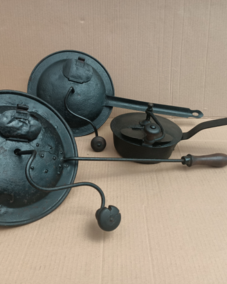 Antichi tosta caffè, padelle