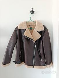 Giubbotto di pelle invernale donna