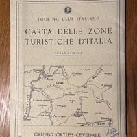 Cartina Touring 1976 Gruppo Ortles-Cevedale