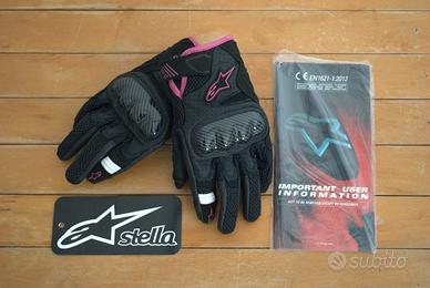 Guanto corto Donna STELLA Nero-Rosa ALPINESTARS