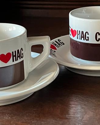 Tazzine caffe Hag collezione vintage