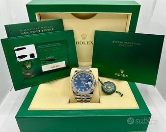 ROLEX DATEJUST 126334 DIAMOND DIAL 41 MM NUOVO FUL
