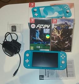 nintendo switch lite con accessori