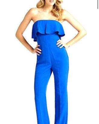 Tuta elegante donna Guess blu elettrico
