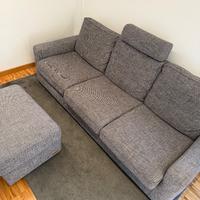Divano 3 posti POLTRONESOFA+pouf+cuscini+tavolino