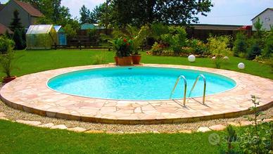 Piscina rotonda dim. 500, h 120 cm da interro