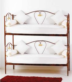 Divano letto a castello ferro battuto vari colori