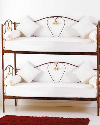 Divano letto a castello ferro battuto vari colori