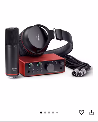 Focusrite Scarlett Solo Studio 4th Gen + Mic XLR