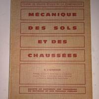 Antico libro Mecanique des sols et des chaussées