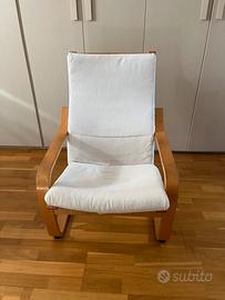 Poltrona Ikea Poang in legno