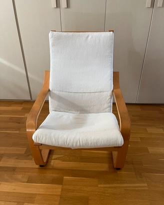 Poltrona Ikea Poang in legno