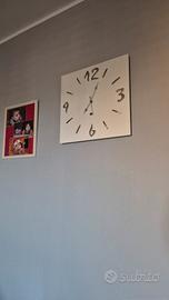 Orologio da muro Bianco/Argento +  lampadario