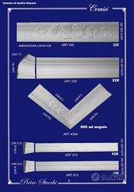 decori soffitto parete modanature in gesso angoli
