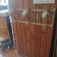 attaccapanni vintage in ottone